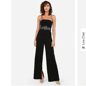 Negin Mirsalehi Belted Wide Leg Jumpsuit